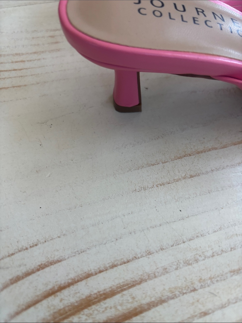 Journee Collection Pink Knot-Front Low Heel Mules - Picture 3 of 4